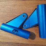 Scheinwerferhalter Yamaha RD125 RD200 Türkis 4