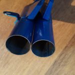 Scheinwerferhalter Yamaha RD125 RD200 Türkis 5