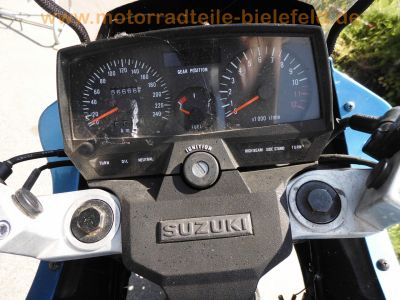 normal Suzuki GSX 550 EF GN71D blau weiss Arrie Motor N702 original Auspuff Suzuki 3132 wie GSX 400 600 750 1100 ES EF 18