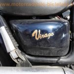 normal Yamaha XV 535 VIRAGO 2YL Chopper blau Hecktraeger Sissybar CRASH 74