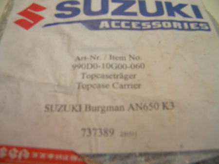 SUZUKI BURGMAN 650 AN650 K3 Topcasetraeger 1 scaled