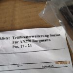 Suzuki AN250 Burgman Sozius Trittbet erweiterung 4