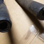 Kawasaki AR80 Auspuffanlage Kawasaki AR80 Auspuffanlage 2