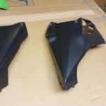 Kawasaki Z1000 ZR1000 Verkleidung Bug rechts und links 1