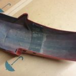 Kawasaki GPZ750 TURBO ZX750E Kotfluegel vorne 19