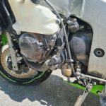 Die hier angebotene Kawasaki ZX6R ZX6-R Gruen Sebring Auspuff Unfall ZX600 - Ersatzteile ZX600 F G J ZX-9R ZX900B