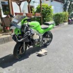 Die hier angebotene Kawasaki ZX6R ZX6-R Gruen Sebring Auspuff Unfall ZX600 - Ersatzteile ZX600 F G J ZX-9R ZX900B