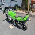 Die hier angebotene Kawasaki ZX6R ZX6-R Gruen Sebring Auspuff Unfall ZX600 - Ersatzteile ZX600 F G J ZX-9R ZX900B