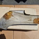 Ersatzteile spare-parts Kawasaki GPZ 500 S: 1x Seiten -Blende -Deckel -Verkleidung links side cover fairing LH 20220602 114540