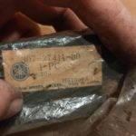 307 27411 00 RD125 AS3 Fussrasten Stange footpeg carrier 5