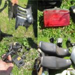 Ersatzteile spare-parts Suzuki GSX 600F GN72B: 1x Sozius Heck Halte -Griff Bügel rear grab handle bar SuzukiGSX600F03 10