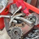 Honda CR250RE Elsinore engine spare parts Motor Ersatzteile 21
