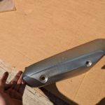 Ersatzteile Suzuki DL650A DL650XA V-Strom VSTROM L2 - L5 Auspuff-Blende exhaust-cover 14781 11J00 YUS DL650A DL650XA V Strom VSTROM L2 L5 Auspuff Blende exhaust cover 11