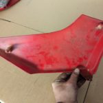 Honda CB250RS MC02 Seitendeckel Verkleidung side cover L 83740 471 000ZB 471A 6