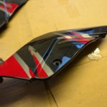 Suzuki GSXR1100W GU75C Rahmen Verkleidung Blende side cover 47511 17E01 R 47611 17E01 L 4