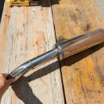 GSXR1100W GU75C 2x Auspuff Schalldaempfer Endtopf exhaust muffler pipe 16