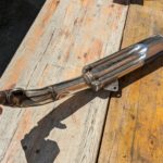 GSXR1100W GU75C 2x Auspuff Schalldaempfer Endtopf exhaust muffler pipe 19