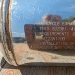 GSXR1100W GU75C 2x Auspuff Schalldaempfer Endtopf exhaust muffler pipe 4