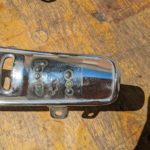 Honda DAX 50 ST50 Auspuff Anlage Schalldaempfer Blende exhaust muffler pipe cover 14