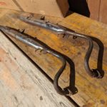 Honda DAX 50 ST50 Auspuff Anlage Schalldaempfer Blende exhaust muffler pipe cover 18