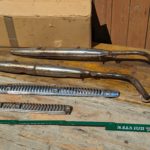 Honda DAX 50 ST50 Auspuff Anlage Schalldaempfer Blende exhaust muffler pipe cover 3