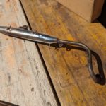 Honda DAX 50 ST50 Auspuff Anlage Schalldaempfer Blende exhaust muffler pipe cover 31